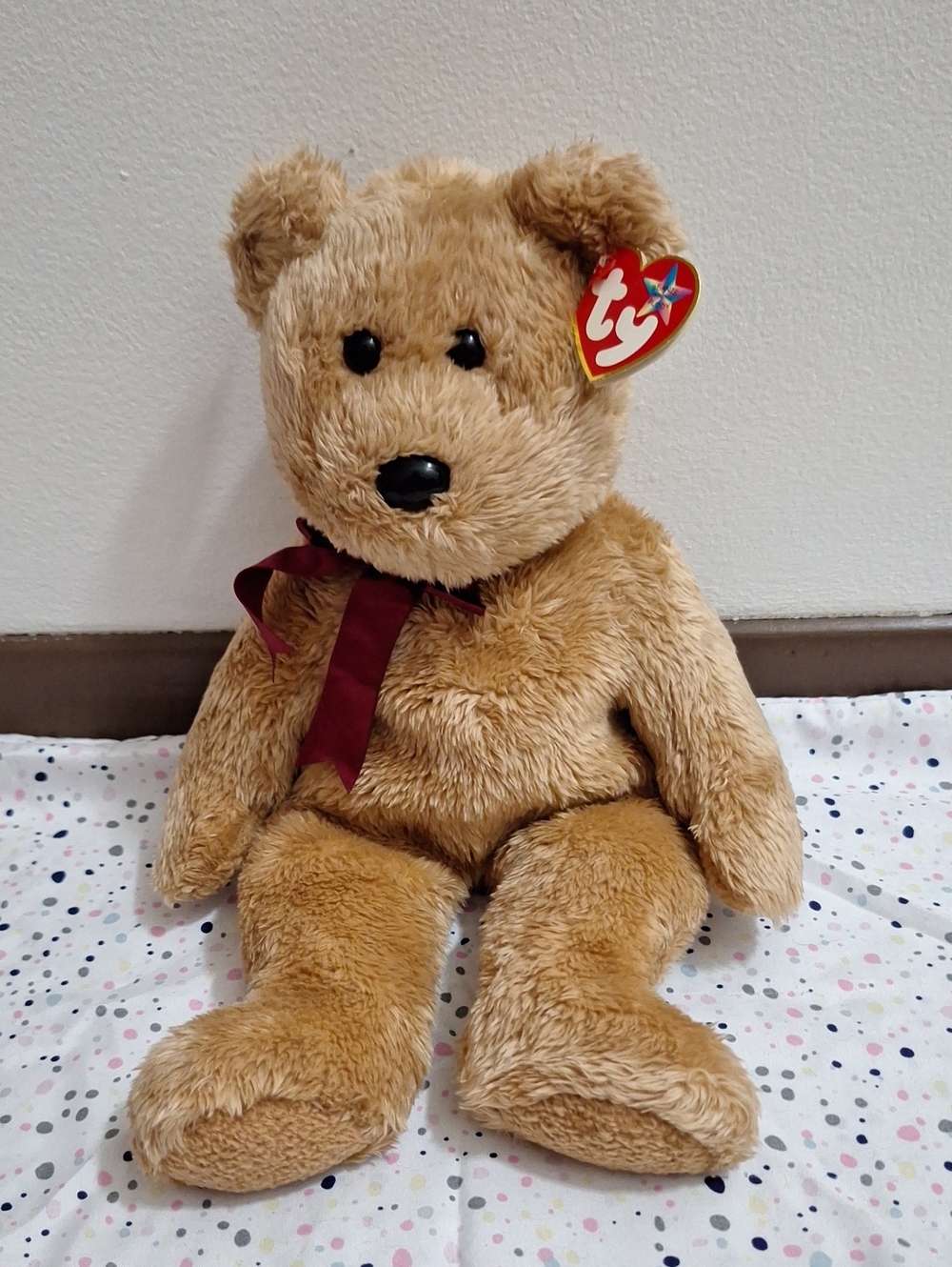 Curly TY BEANIE BUDDY Bear